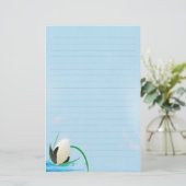 briefpapier voor waterbloemen (Staand voorkant)