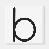 Brieftitel "B" Magnet Magneet (Voorkant)