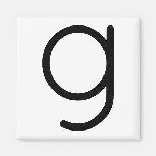 Brieftitel "G" Magnet Magneet