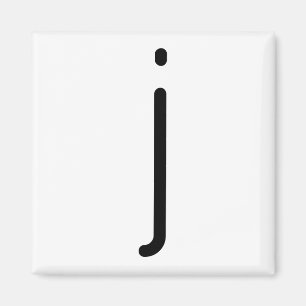 Brieftitel "j" Magnet Magneet