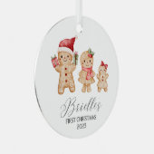 Brielle Personalized Baby's First Christmas Metalen Ornament (Voorkant Rechts)