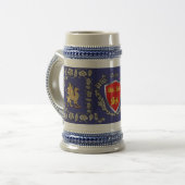 Brien/Bryan Irish Shield Griffin Stein Bierpul (Voorkant links)