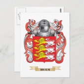 Brien Coat of Arms (familiewapen) Briefkaart (Voorkant / Achterkant)
