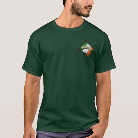 Brien Irish Shield & Griffins Personalized T-shirt (Voorkant)