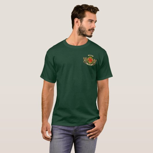 Brien Irish Shield & Griffins Personalized T-shirt (Voorkant volledig)