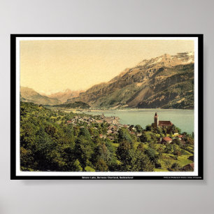 Brienz Lake, Bernese Oberland, Zwitserland Poster