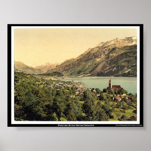 Brienz Lake, Bernese Oberland, Zwitserland Poster (Voorkant)