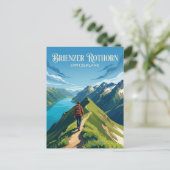 Brienzer Rothorn Zwitserland Briefkaart (Staand voorkant)