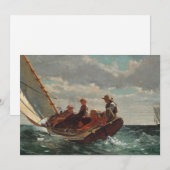 Briesend (Een gunstige wind) | Winslow Homer (Voorkant / Achterkant)