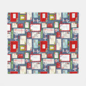 Brieven aan de kerstman fleece deken (Voorkant (Horizontaal))