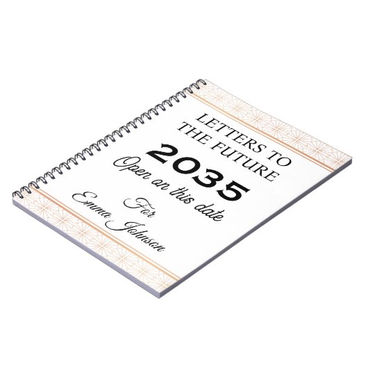 Brieven aan de Toekomst, Persoonlijke Aandenken Notitieboek (Linkerzijde)