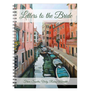 Brieven aan het bruidsboek Italiaanse bruiloft Notitieboek