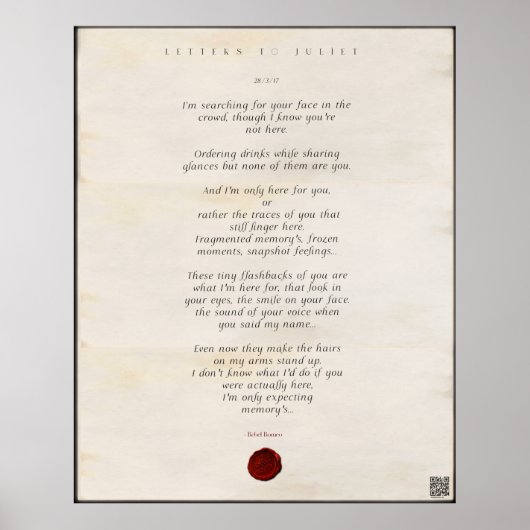 Brieven aan Juliet Print 🌹 28/49 (Voorkant)