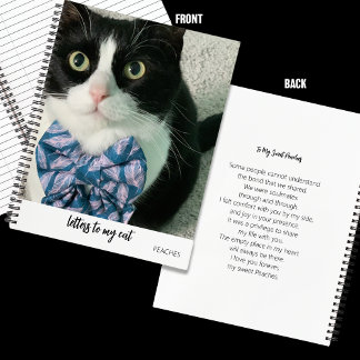 Brieven aan mijn kat Herdenkingsjournaal Foto met  Notitieboek