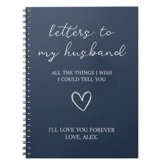 Brieven aan mijn man notitieboek (Voorkant)