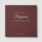 Brieven aan mijn zoon Gepersonaliseerde Keepsake J Gastenboek (Voorkant)