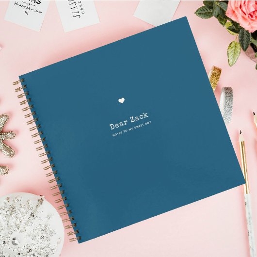 Brieven aan mijn zoon | Keepsake Memory Blue Notitieboek