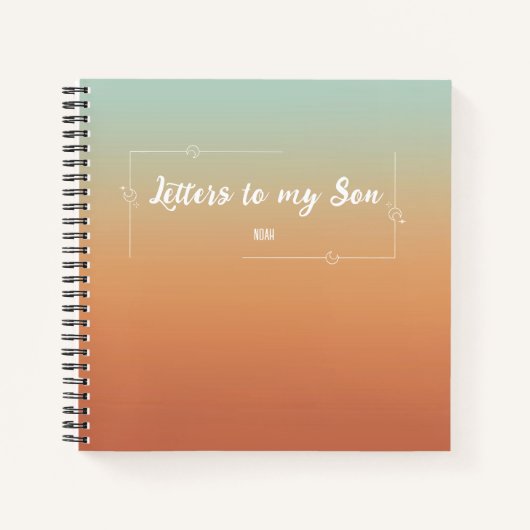 Brieven aan mijn zoontje Keepsake  Memory Journal Notitieboek (Voorkant)