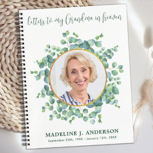 Brieven aan oma in Heaven Custom Photo Grief Notitieboek