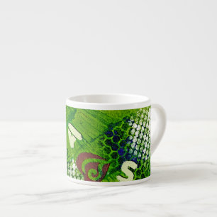 brieven en harten Abstracte kunst Espresso Kop