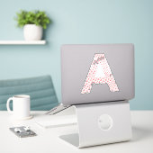 BRIEVEN SAMENGESTELD UIT HARTEN STICKER (Laptop op bureau)