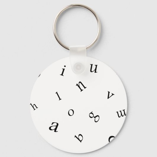 brieven sleutelhanger (Voorkant)