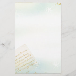 Brieven van de Parijse fabriek in Blue Briefpapier