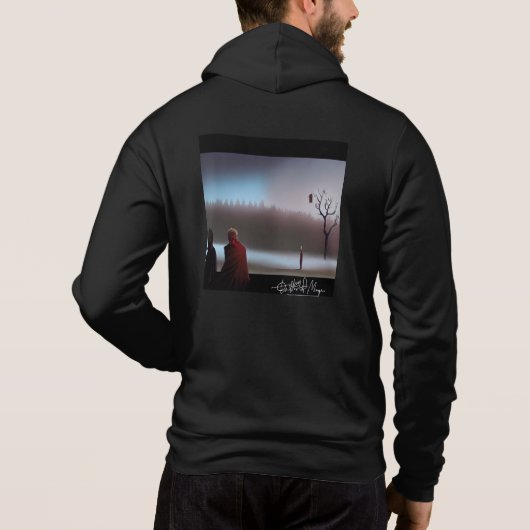 Brieven van Marque - Zipped Hoodie Mannen (Achterkant)