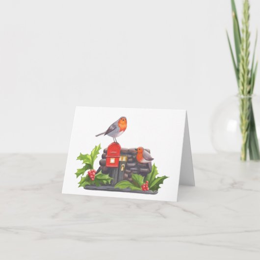 Brieven van Robin Feestdagen Kaart (Voorkant)