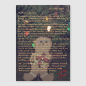 Brieven van Santa Gingerbread Magnetische Kaart 5x (Voorkant)