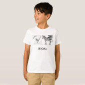Brieven - Z - Zebra T-shirt (Voorkant volledig)