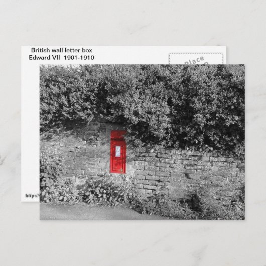 Brievenbus Britse muur Briefkaart (Voorkant / Achterkant)