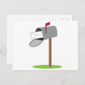 Brievenbus en brief briefkaart (Voorkant / Achterkant)