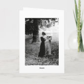  brievenbus Victoriaans vrouw Kaart (Achterkant)