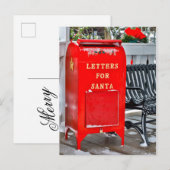 Brievenbus voor Kerstman Feestdagenkaart (Voorkant / Achterkant)
