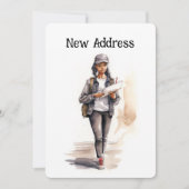 Brievendrager Verplaatsen Aankondiging Kaarten (Voorkant)