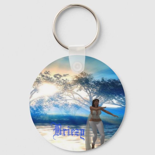 Briezy Blue Fantasy Sleutelhanger (Voorkant)