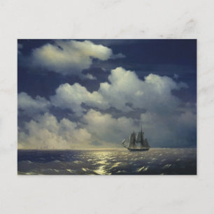 Brig Mercurius na de overwinning op Turkse schepen Briefkaart