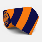 Brigade Bleue & Orange Cravate à rayures diagonale (Roulé)