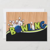 Brigadedaguitvindingen van Bright & Stor Bowling Kaart (Achterkant)