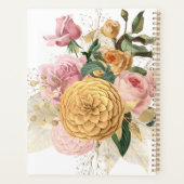 brigadegeneraal & gouden rozen gepersonaliseerde  planner (Achterkant)