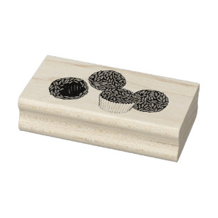 Brigadeiros Braziliaanse Chocolade Truffels Desser Rubberstempel
