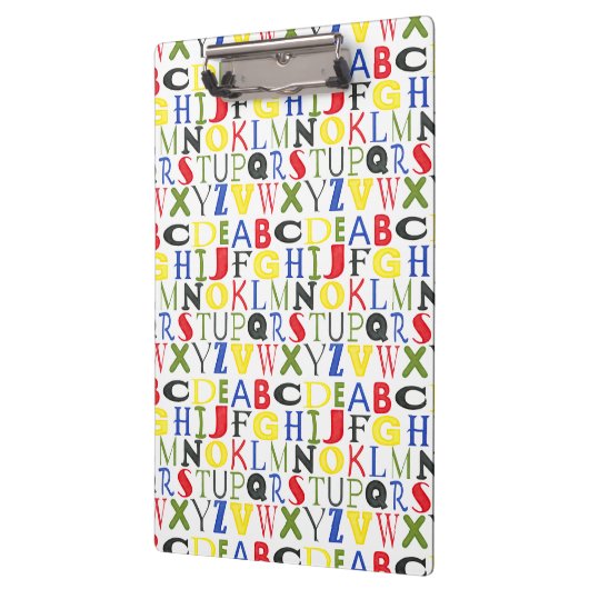 Brigadekleurige brieven van Megan Meagher Klembord (Links)