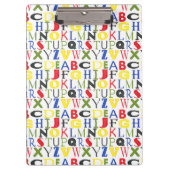 Brigadekleurige brieven van Megan Meagher Klembord (Voorkant)