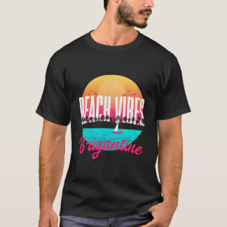 Brigantine Beach Zomer New Jersey Tropisch T-shirt
