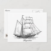 Brigantine Briefkaart (Voorkant / Achterkant)