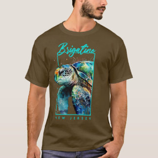 Brigatine New Jersey Waterverf Zee Turtle Portrai T-shirt