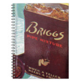 Briggs pijpmengsel pijptabak notitieboek (Voorkant)