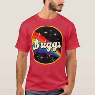 Briggs regenboog in ruimte  grunge stijl t-shirt