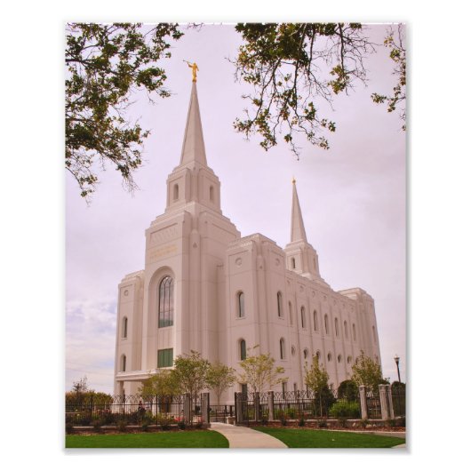 Brigham City LDS Temple Foto Afdruk (Voorkant)